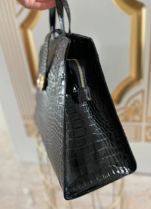 Жіноча лакова сумка італія ( натур. шкіра) сумка для а4 ділова сумка2 фото