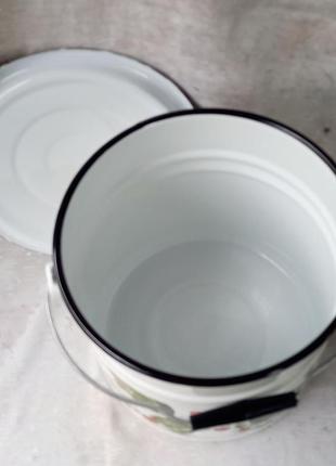 Ведро эмалированное с крышкой idilia "12242/5" (12л)