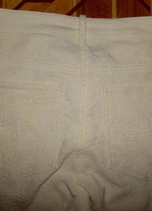 Нарядные штаны скинни из рельефной ткани на замочках h&m р.36/63 фото