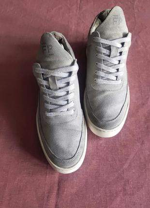 Високі замшеві кеді снікери filling pieces6 фото