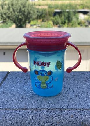 Чашка непроливайка з ручками nuby