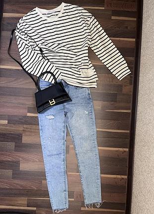 Стильные джинсы скинни бренд reserved xs/s
