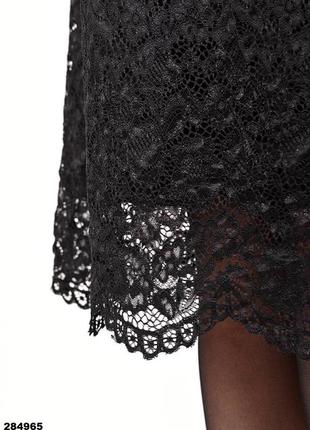Сукня з мереживом плаття чорне мереживо4 фото
