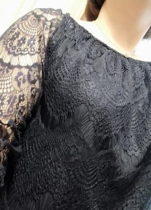 Сукня з мереживом плаття чорне мереживо7 фото