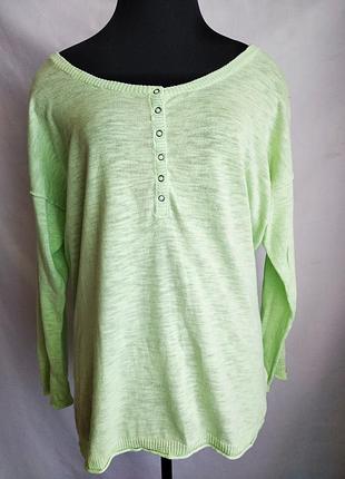 Салатова бавовняна кофта l.o.g.g