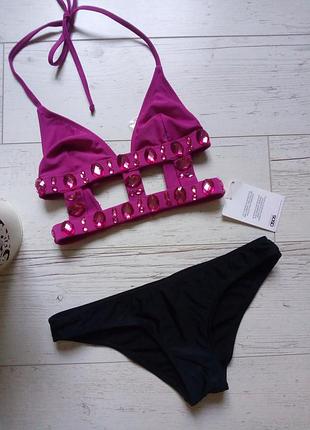 Купальник в камушках р. 40 чашка аа/б