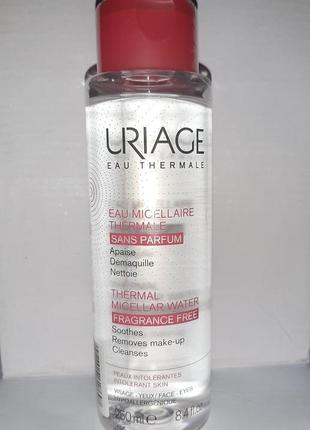 Міцелярна термальна вода для чутливої шкіри uriage, франція