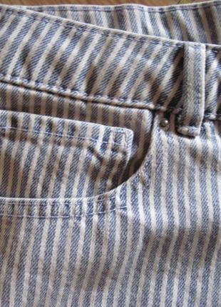 Новые джинсовые шорты в полосочку "m&s" р. 547 фото