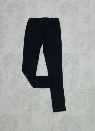 Чорні штани скіні на резинкі, cotton1 фото
