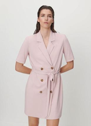 Пудрове/сукня/жакет