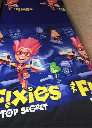 Дитяча поcтiльна бiлизна фiксики, детское постельное бельё фиксики
