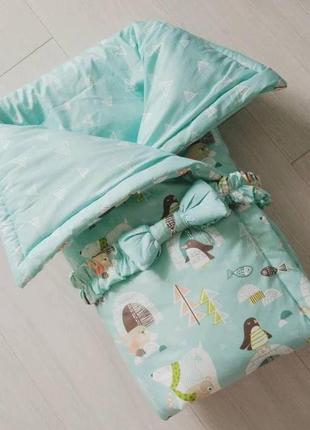 Одеяло- конверт для новорожденного1 фото