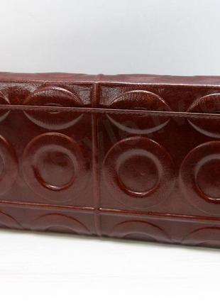 Жіночий шкіряний портмоне картхолдер salfiete шоколадного кольору топ