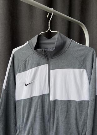 Чоловіча спортивна кофта зіп зіпка на замку nike dri fit найк драй фіт фіт олімпійка2 фото