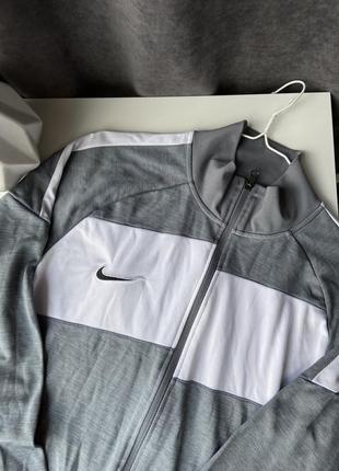 Чоловіча спортивна кофта зіп зіпка на замку nike dri fit найк драй фіт фіт олімпійка3 фото