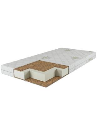 Матрац дитячий для ліжечка, кокос-поролон-кокос lux+ aloe vera розміром 120х60х10 см
