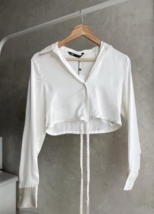 Сатинова блуза zara