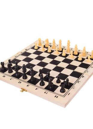 Настільна гра шахи s068-4, дерев'яні 34*33*1.5 см топ