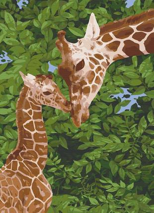 Картина за номерами. art craft жирафенок з мамою 40х50 см 11637-ac топ