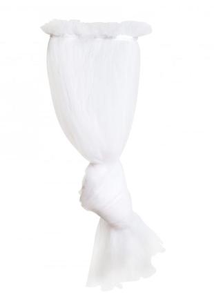 Балдахин вуаль для детской кроватки twins air 1010-ta-01, белого цвета3 фото
