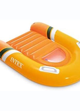 Детская доска для катания intex 58154 «surf rider», 102 х 89 см, оранжевый топ