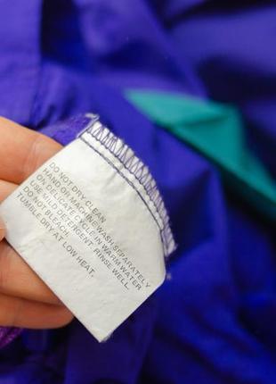 Eddie bauer вінтажний яскравий дощовик, анорак з кишенею і капюшоном, фіолетова вітровка, куртка10 фото