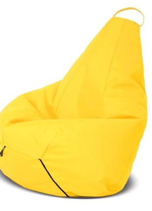 Крісло - мішок, груша для дитячих і ігрових кімнат, 80х100 см жовтий