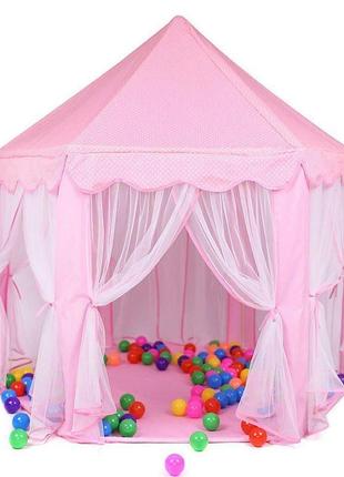 Палатка - шатер детская (розовая) арт. 6113 топ3 фото