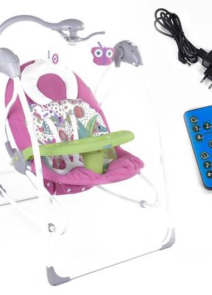 Дитячі шезлонг-гойдалки (люлька) з пультом joy топ