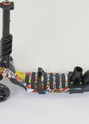 Самокат - велобег 5 в1 best scooter с родительской ручкой и подножками арт. 34760 топ4 фото