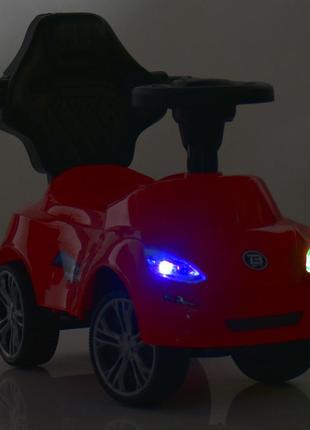 Каталка - толокар с родительской ручкой bambi mega car арт. 4576-3 топ7 фото