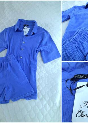 Костюм блакитний,новий,розмір л.