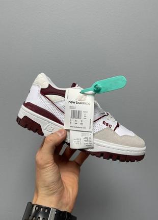 Кросівки new balance 550 'burgundy logo'