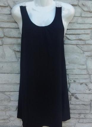 Распродажа!!! красивое, черное платье с кружевом1 фото