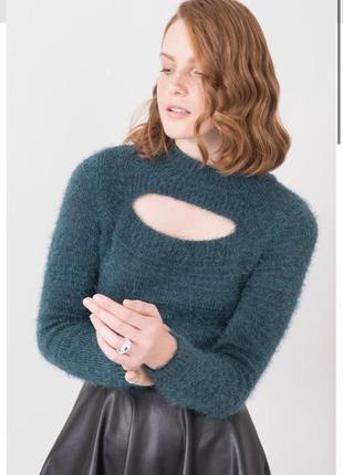 Джемпер з акцентним вирізом bsl