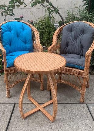 Содовий комплект плетених меблів з лози