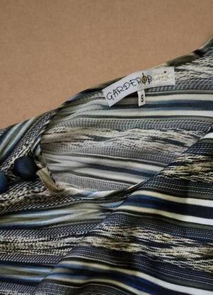 Асимметричная дизайнерская шелковая блуза, р.s3 фото