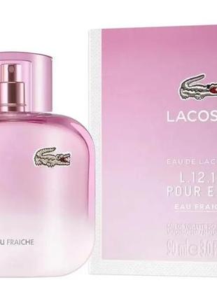 Женская туалетная вода lacoste eau de l.12.12 pour elle sparkling 90 мл3 фото