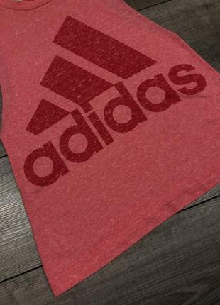 Майка спортивная adidas logo tank top original высокое качество4 фото