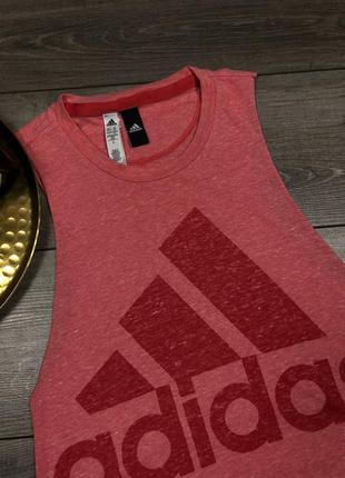Майка спортивная adidas logo tank top original высокое качество3 фото