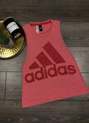 Майка спортивная adidas logo tank top original высокое качество1 фото