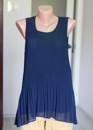 Темно синя майка блуза зара ,блузка zara