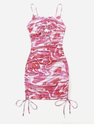 Трендове рожеве плаття на зав’язках shein