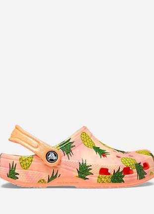 Шльопанці crocs classic pool party clog kids 207826