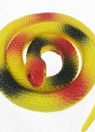 Змія гумова велика 70см страхітливий декор на хєллоуин+подарунок1 фото