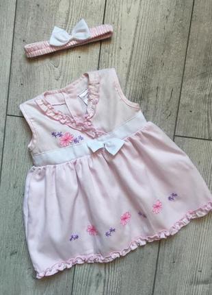 Гарне плаття babytime з пов'язкою.