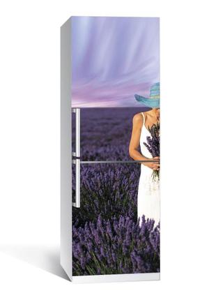 Наклейка на холодильник zatarga лаванда 650х2000 мм фиолетовый