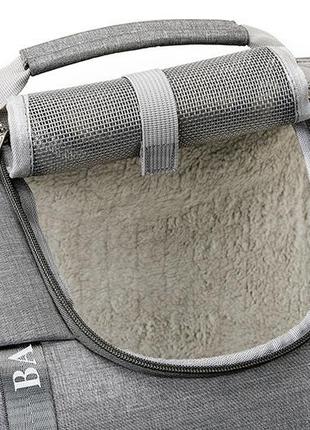 Сумка-рюкзак переноска baolujie для домашніх тварин (кошок, собак, кроликів) (код: iba019s)7 фото