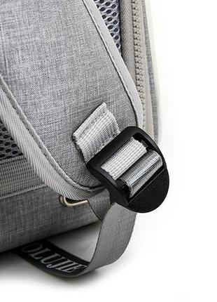 Сумка-рюкзак переноска baolujie для домашніх тварин (кошок, собак, кроликів) (код: iba019s)9 фото