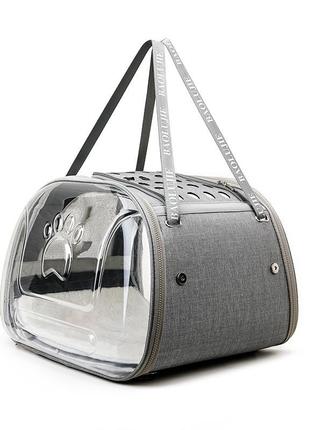 Сумка-рюкзак переноска baolujie для домашніх тварин (кошок, собак, кроликів) (код: iba019s)4 фото